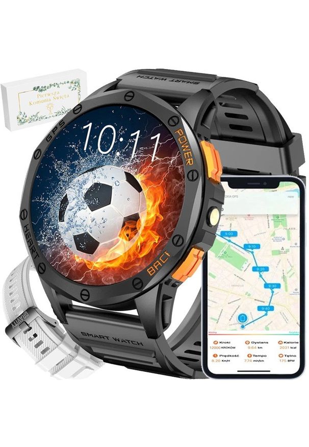 Gravity - Zegarek Komunijny SMARTWATCH -GPS-GRAVITY GT24-2 BK/BK/WH. Rodzaj zegarka: smartwatch