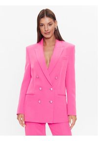 Chiara Ferragni Marynarka 74CBQ711 Różowy Regular Fit. Kolor: różowy. Materiał: syntetyk
