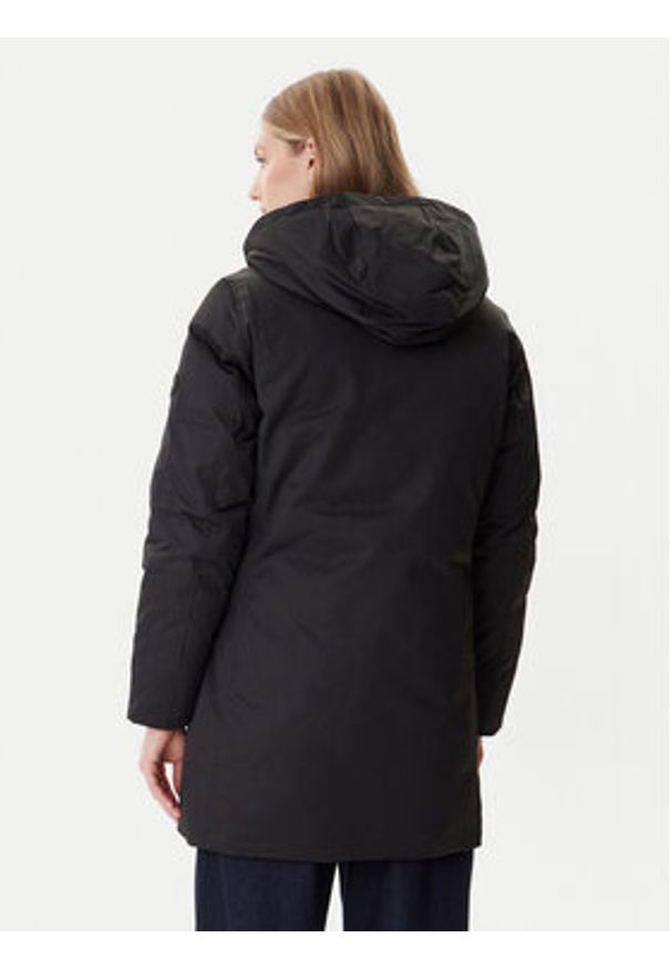 TOMMY HILFIGER - Tommy Hilfiger Parka WW0WW46533 Czarny Relaxed Fit. Kolor: czarny. Materiał: bawełna