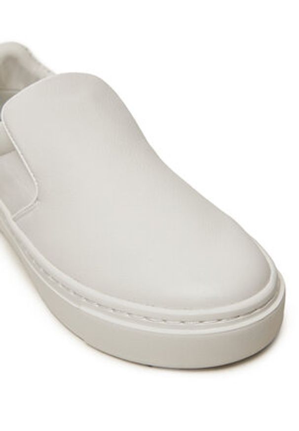 Calvin Klein Sneakersy Cupsole Slip On HW0HW02297 Biały. Zapięcie: bez zapięcia. Kolor: biały. Materiał: skóra