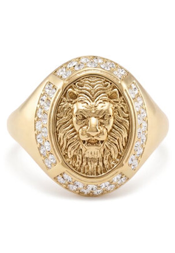 Guess Pierścionek JUBR06 192JW Złoty. Materiał: metalowe. Kolor: złoty