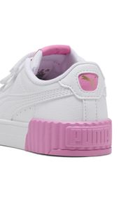 Puma - Dziecięce sneakersy Carina 3.0 PUMA White Gold Posie Pink. Okazja: na plażę, na uczelnię. Kolor: różowy, biały, wielokolorowy, żółty. Sezon: lato. Sport: tenis, joga i pilates