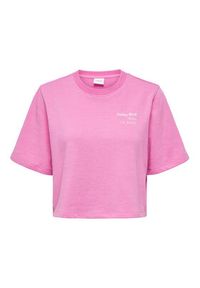 only - ONLY Bluza 15293691 Różowy Regular Fit. Kolor: różowy. Materiał: bawełna, syntetyk #6