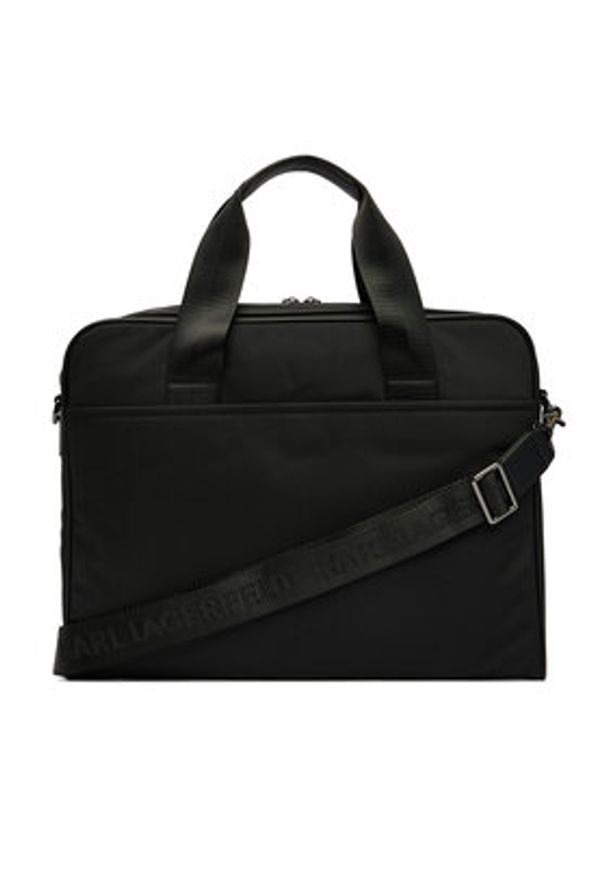 Karl Lagerfeld - KARL LAGERFELD Torba na laptopa A4M30191 Czarny. Kolor: czarny. Materiał: materiał