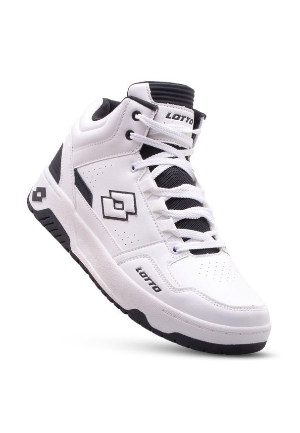 Buty sportowe LOTTO PIVOOT MID sneakersy. Kolor: biały, wielokolorowy, czarny