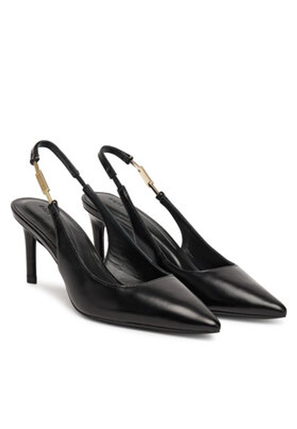 BOSS Szpilki Gracey 50548596 Czarny. Kolor: czarny. Materiał: skóra. Obcas: na szpilce