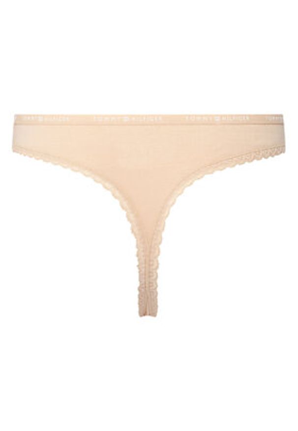 TOMMY HILFIGER - Tommy Hilfiger Komplet 3 par stringów UW0UW05954 Kolorowy. Materiał: bawełna. Wzór: kolorowy