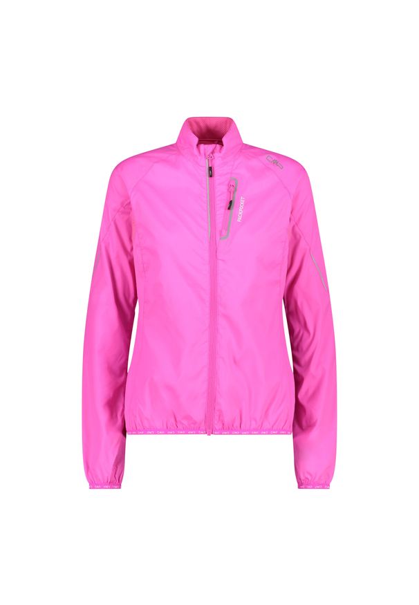 Damska wiatrówka CMP. Kolor: różowy. Materiał: softshell. Sport: turystyka piesza
