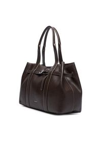 Calvin Klein Torebka Buckle Medium Work Tote LV04F3549G Brązowy. Kolor: brązowy. Materiał: skórzane #3