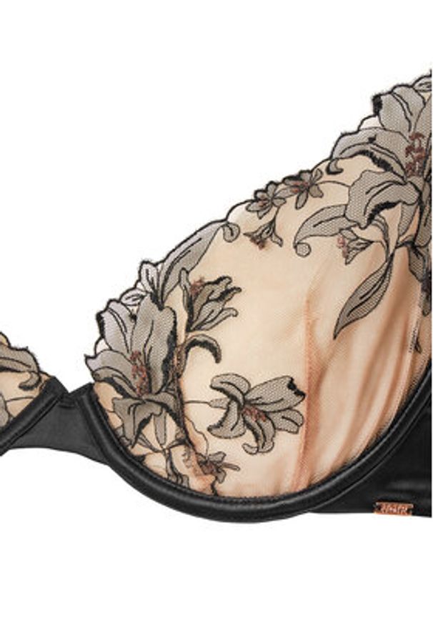 Hunkemöller Biustonosz z fiszbiną Anouk 300950 Czarny. Kolor: czarny. Materiał: syntetyk