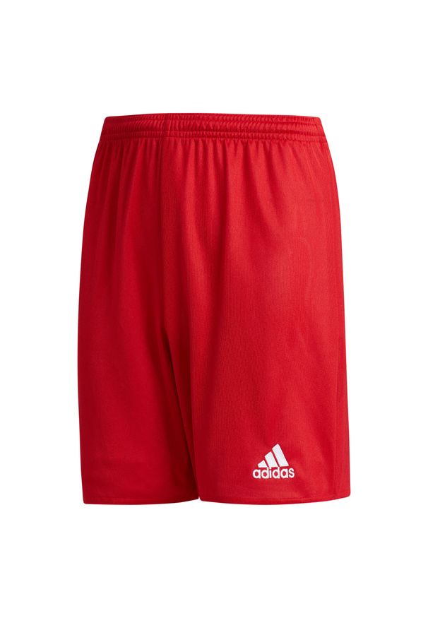 Adidas - Spodenki dla dzieci adidas Parma 16 Junior czerwone AJ5881. Kolor: wielokolorowy, biały, czerwony. Styl: sportowy