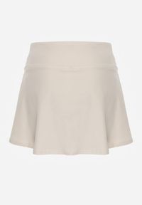 Renee - Białe Tenisowe Spódnico-Spodenki z Elastycznego Materiału Natennia. Okazja: na co dzień. Kolor: biały. Materiał: materiał. Styl: casual, sportowy #6