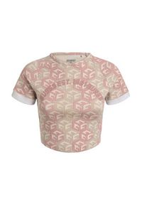 Guess T-Shirt V3GP08 KBP41 Różowy Regular Fit. Kolor: różowy. Materiał: bawełna #5