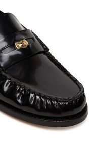 TOMMY HILFIGER - Tommy Hilfiger Mokasyny Hilfiger Penny Abrasivato FW0FW09257 Czarny. Kolor: czarny. Materiał: skóra #3