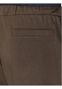 4f - 4F Spodnie dresowe 4FAW23TTROM453 Brązowy Regular Fit. Kolor: brązowy. Materiał: bawełna, syntetyk