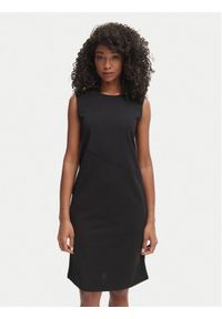 Calvin Klein Sukienka codzienna LV044F215G Czarny Regular Fit. Okazja: na co dzień. Kolor: czarny. Materiał: syntetyk. Typ sukienki: proste. Styl: casual #1