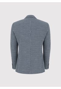 Pako Lorente - PAKO LORENTE – Granatowa marynarka w pepitkę. Kolor: niebieski, beżowy. Materiał: poliester, bawełna #8