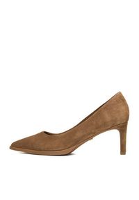 Gino Rossi - GINO ROSSI Szpilki EO-INTI-2635-1 Beżowy. Kolor: beżowy. Materiał: skóra, zamsz. Obcas: na szpilce #9