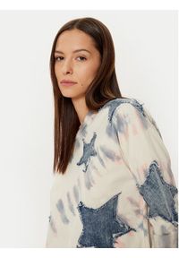 One Teaspoon Bluza Denim Star 26795C Beżowy Relaxed Fit. Kolor: beżowy. Materiał: bawełna #5