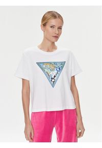 Guess T-Shirt W4RI78 I3Z14 Biały Boxy Fit. Kolor: biały. Materiał: bawełna