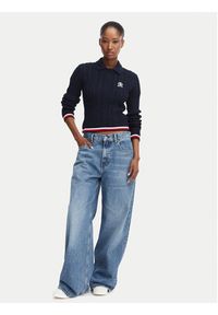 Tommy Jeans Sweter DW0DW22933 Granatowy Regular Fit. Kolor: niebieski. Materiał: bawełna #3