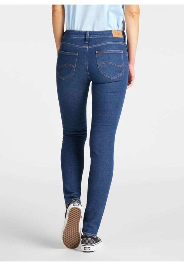 Lee - LEE SKINNY DAMSKIE SPODNIE JEANSOWE L31YRONR 112107324
