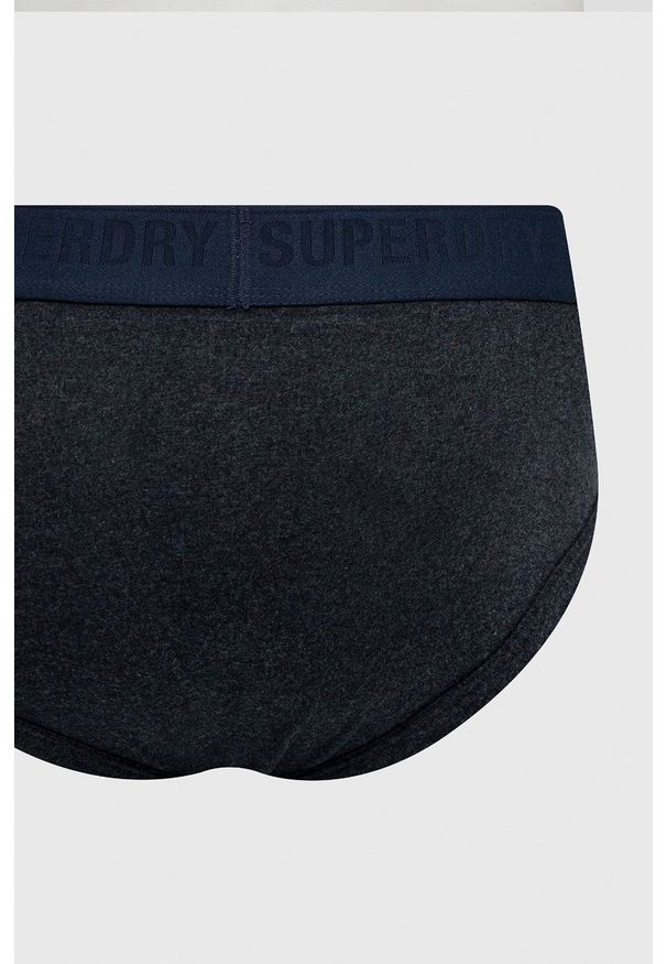 Superdry slipy (3-pack) męskie. Kolor: niebieski. Materiał: bawełna