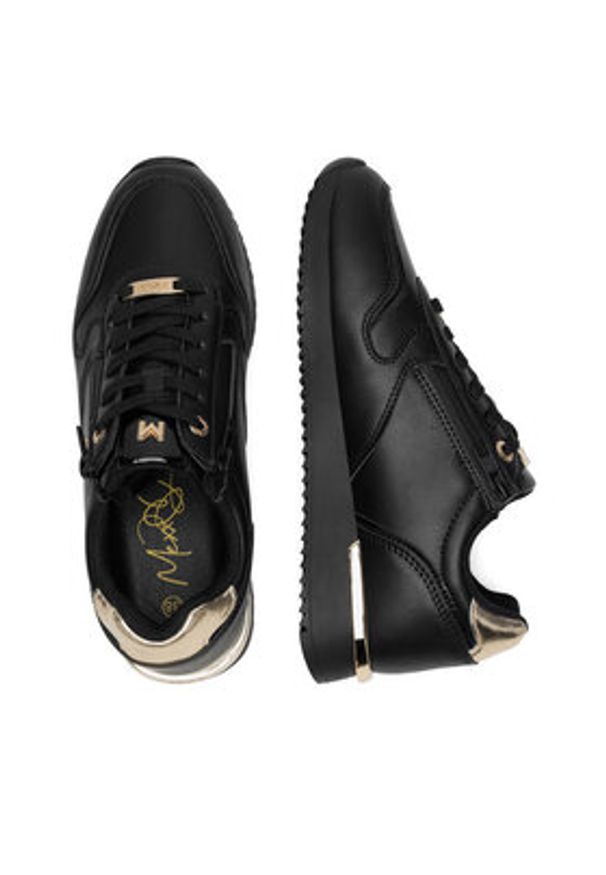 MEXX Sneakersy MI001008243W Czarny. Kolor: czarny. Materiał: skóra
