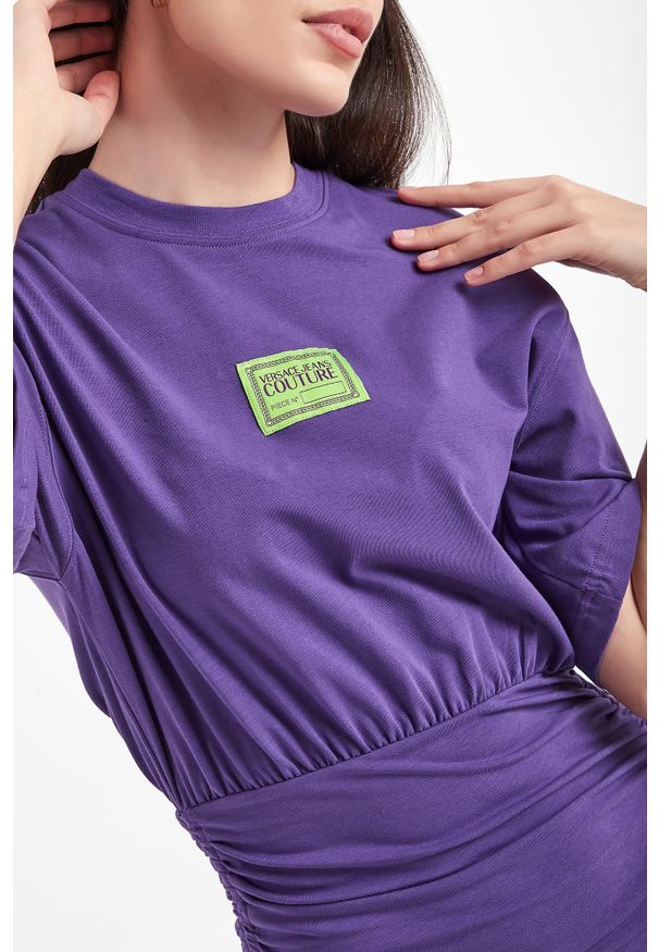 Versace Jeans Couture - Sukienka drapowana VERSACE JEANS COUTURE