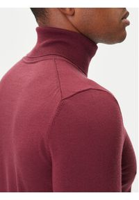 Hugo - HUGO Golf San Thomas-M 50474174 Bordowy Regular Fit. Typ kołnierza: golf. Kolor: czerwony. Materiał: wełna #2