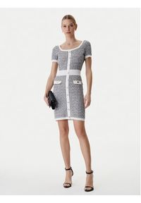Guess Sukienka dzianinowa W6RK42 Z0361 Szary Regular Fit. Kolor: szary. Materiał: bawełna #3