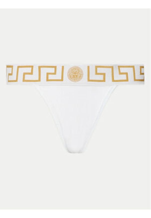 VERSACE - Versace Stringi AUD01042 1A10011 Biały. Kolor: biały. Materiał: bawełna