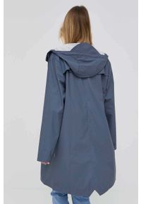 Rains kurtka 12020 Long Jacket kolor fioletowy przejściowa. Okazja: na co dzień. Kolor: fioletowy. Materiał: materiał. Styl: casual #8