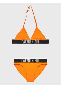 Calvin Klein Swimwear Strój kąpielowy KY0KY00026 Pomarańczowy. Kolor: pomarańczowy. Materiał: syntetyk