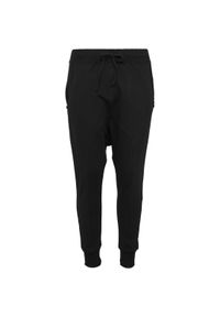 Spodnie damskie Urban Classics light fleece arouel. Kolor: czarny. Materiał: polar. Długość: długie #1