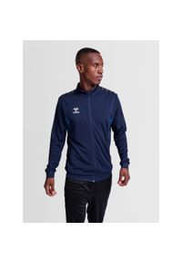 Kurtka z dresu Hummel Authentic Pl. Kolor: niebieski. Materiał: dresówka. Sport: fitness #1