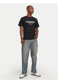 Jack & Jones - Jack&Jones T-Shirt Joraruba 12255452 Czarny Standard Fit. Kolor: czarny. Materiał: bawełna