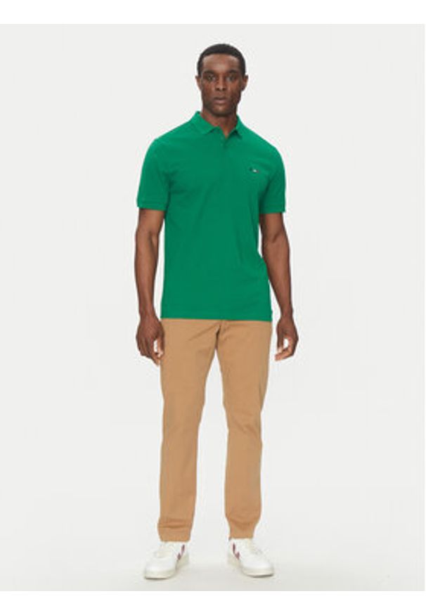 Hechter Paris Polo Pique H-Eco 74004 151902 Zielony Regular Fit. Typ kołnierza: polo. Kolor: zielony. Materiał: bawełna