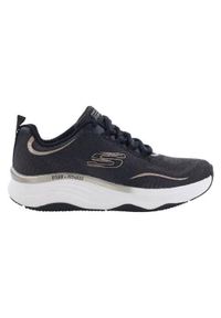 skechers - Buty do chodzenia damskie Skechers Dlux Fitnesspure. Zapięcie: sznurówki. Kolor: czarny. Materiał: syntetyk, materiał. Szerokość cholewki: normalna. Sport: turystyka piesza