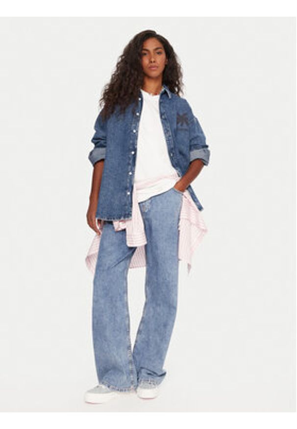 Quiksilver Koszula jeansowa Rahmat EQWWT03150 Niebieski Regular Fit. Kolor: niebieski. Materiał: bawełna