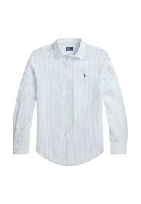 Polo Ralph Lauren Koszula 211A96158003 Błękitny Classic Fit. Typ kołnierza: polo. Kolor: niebieski. Materiał: len #2