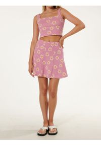 Sinsay - Crop top na ramiączkach w kwiatowy wzór - wielobarwny. Długość rękawa: na ramiączkach. Wzór: kwiaty #1