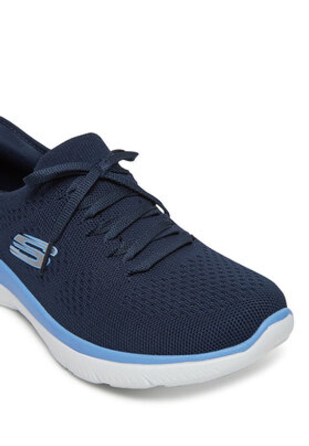 skechers - Skechers Sneakersy Summits-New Daily 150263/NVBL Granatowy. Kolor: niebieski. Materiał: materiał