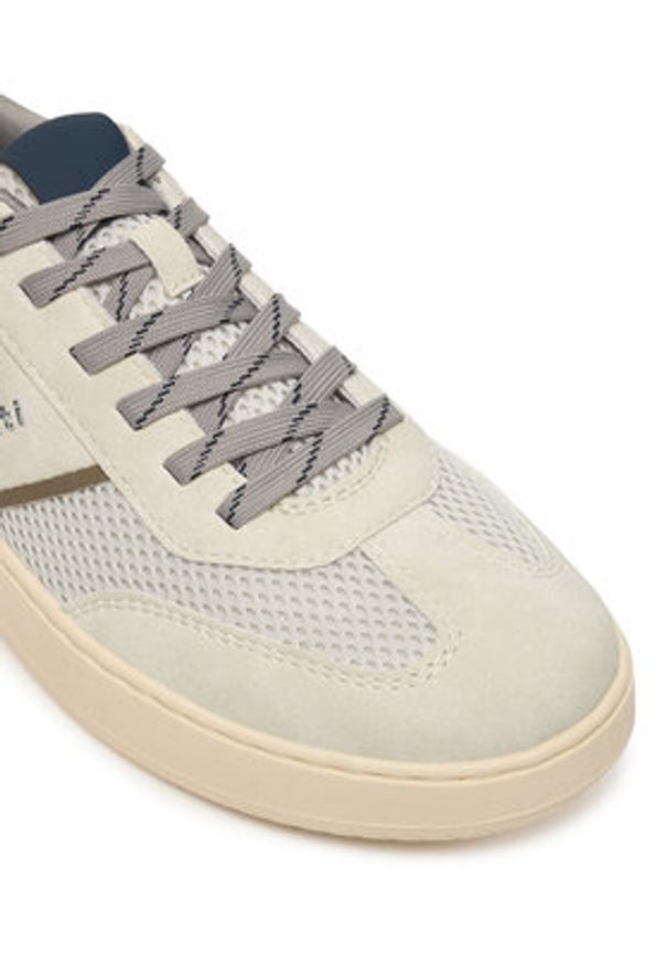 Bugatti Sneakersy 325-AVH02-5000 Écru. Kolor: kremowy. Materiał: skóra