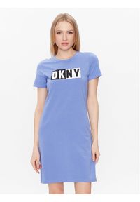 DKNY Sport Sukienka tenisowa DP2D4261 Niebieski Classic Fit. Kolor: niebieski. Materiał: bawełna. Typ sukienki: sportowe. Styl: sportowy