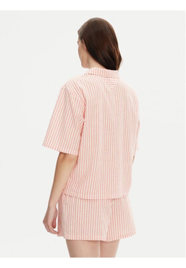 TOMMY HILFIGER - Tommy Hilfiger Piżama UW0UW05799 Pomarańczowy Regular Fit. Kolor: pomarańczowy. Materiał: bawełna