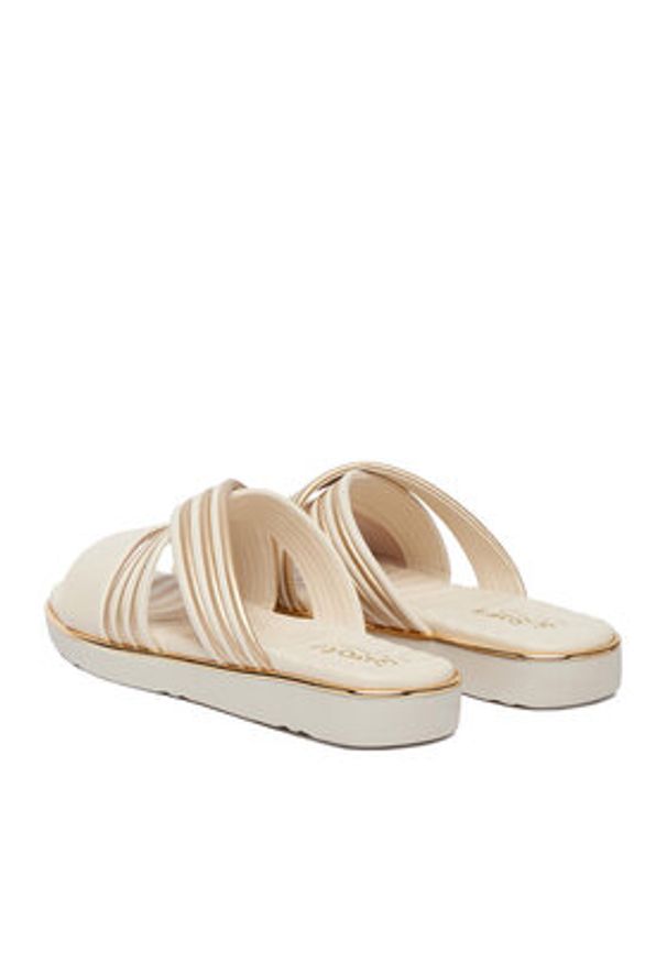 Go Soft Klapki CEO-W8087 Beżowy. Kolor: beżowy. Materiał: skóra