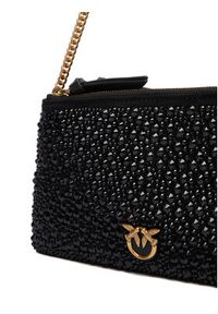 Pinko - PINKO Torebka Double Mini Pelle Ai 25-26 PLTT 105359 A2WF Czarny. Kolor: czarny. Materiał: skórzane