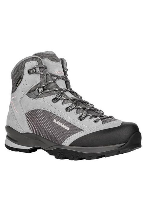 Buty trekkingowe damskie Lowa Tucana Gtx. Zapięcie: sznurówki. Kolor: szary. Materiał: tkanina, skóra, syntetyk, materiał. Szerokość cholewki: normalna