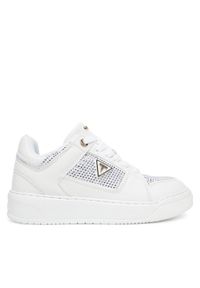 Guess Sneakersy FLTDL2 LEA12 Biały. Kolor: biały. Materiał: skóra